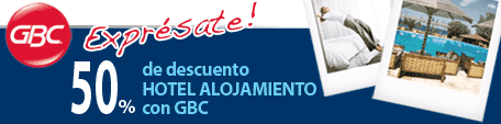 Promoci�n 50% Hotel Encuadernadoras y Plastificadoras GBC